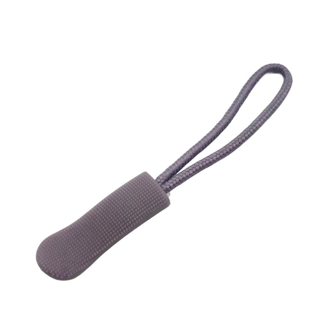 Colored PVC Zipper Pull Rope with Removable Drawstring and Rubber Pull Tab for Bags and Luggage