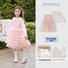 JELLYBABY Girls' Layered Mesh Princess Dress & T-shirt Set