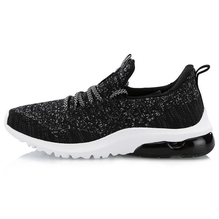 New LiNing Low Top Running Shoes Women's Black White AGCN084-1