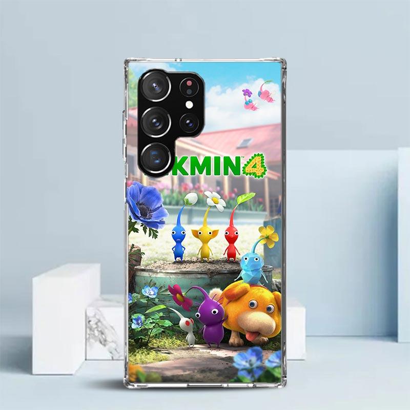 Game P-PikminS 4 Soft Cover for Samsung Galaxy S25 Edge S26 S24 S23 Ultra Phone Case S22 S21 Plus S20 FE Print Pattern Shell Gal