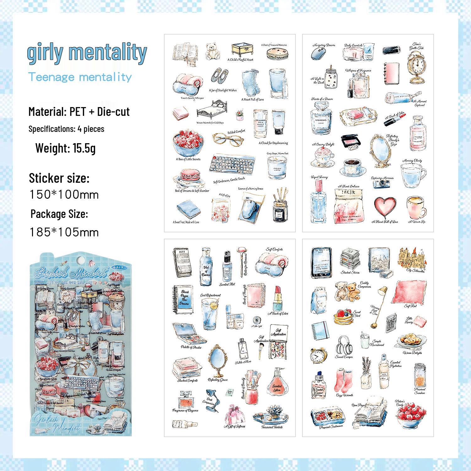 Yuezhen Wenchuang Journal Decals: Children s PET Stickers Collection