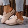 Chaussures d'été pour femme à talon haut, compensées, pour la plage, le camping, couleur unie, décoration florale tendance