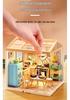 Children's DIY Dollhouse Model with Lights - Big City & Small Town 3D Building Puzzle Educational Toy Gift