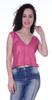 Moomaya Womens Sequin Sleeveless Party Crop Top Glitter V Neck Sparkle Club