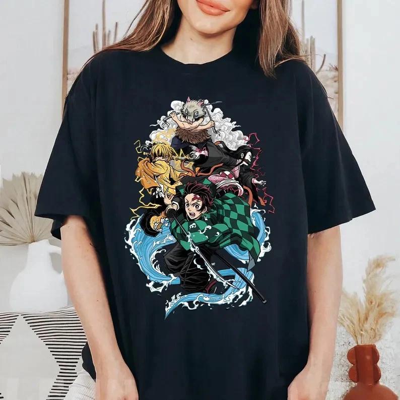 Demon Slayer Hashira TShirt Anime Unisex Unisexga Japanese S