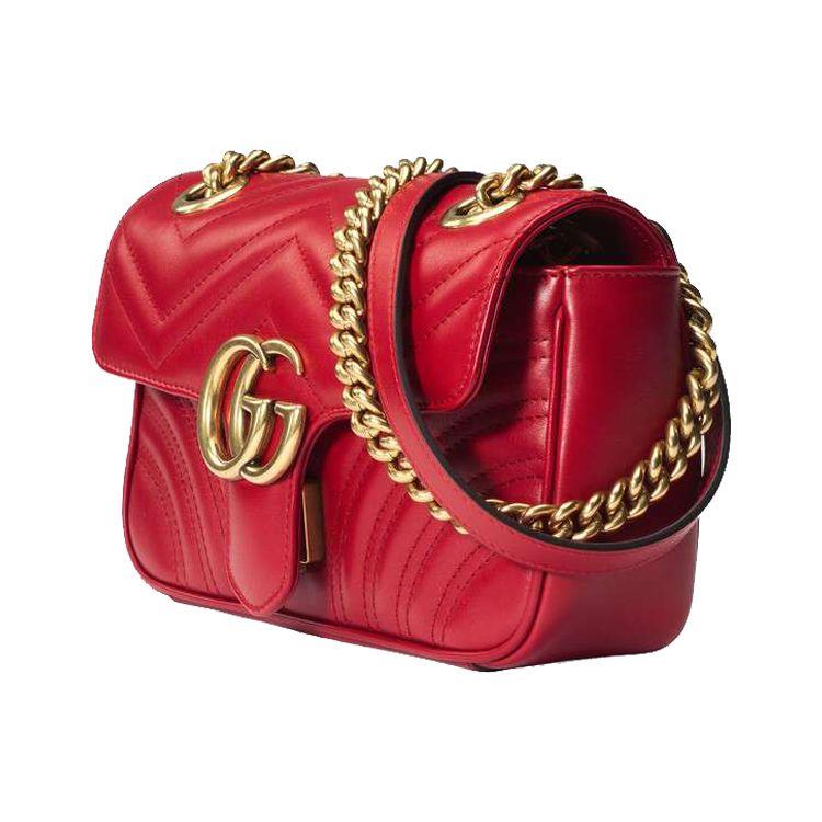 Gucci GG Marmont Matelassé Mini Bag Red Women Shoulder_bags 446744-DTDIT-6433