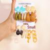 European & American Cross-Border Fashion: Orange Fruit & Green Resin Women's Earring Set