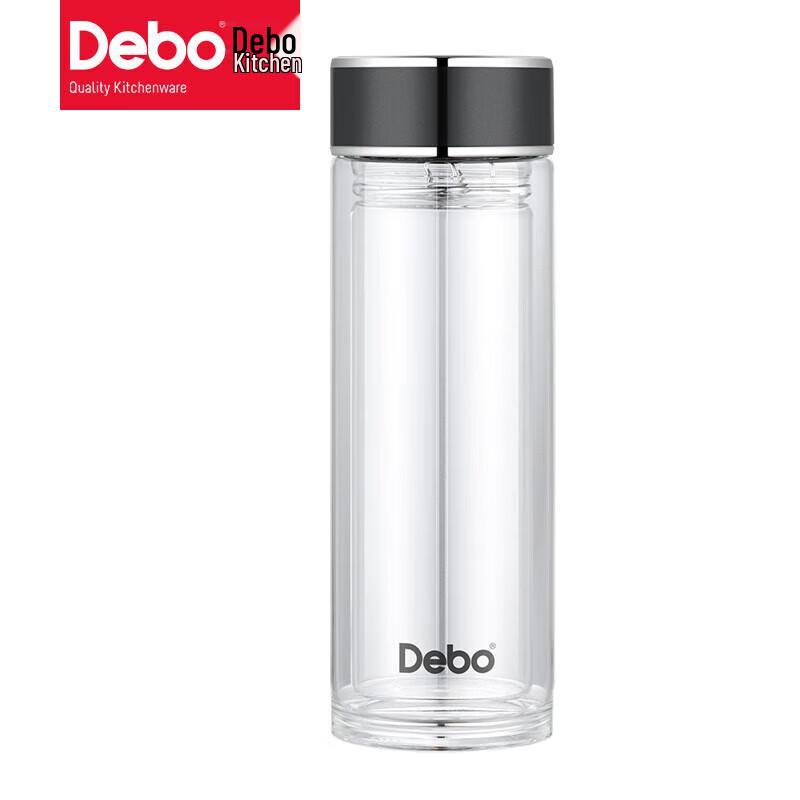 Debo Langerk Double Wall Glass Tea Infuser Mug 400ml