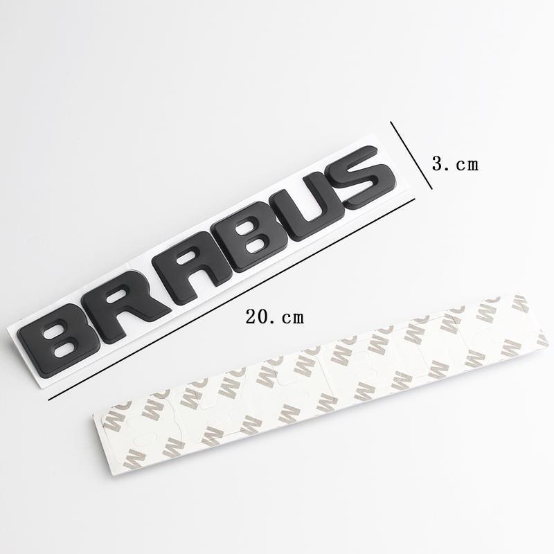 Mercedes-Benz BRABUS Metal Car Stickers: Rear Emblem & Decorative Body Stickers