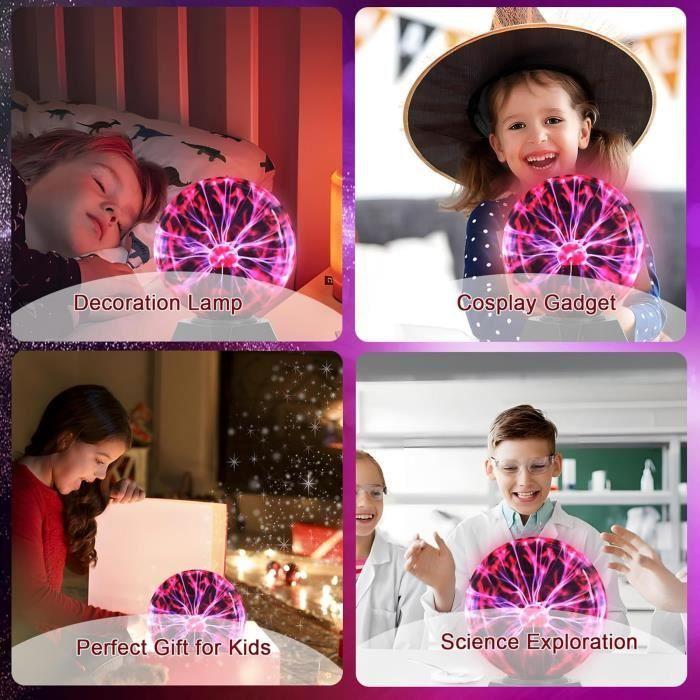 Lampe à plasma - Riserva - 6 pouces - Rouge - Sensible au son - Effet lumineux magique