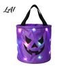 Große Vorratsbehälter für Süßigkeiten Halloween Leuchtende Kürbis-Tasche LED-Leuchtender Trick-or-Treat-Eimer Dekorative Behälter Süßigkeiten Wiederverwendbar Wasserdicht