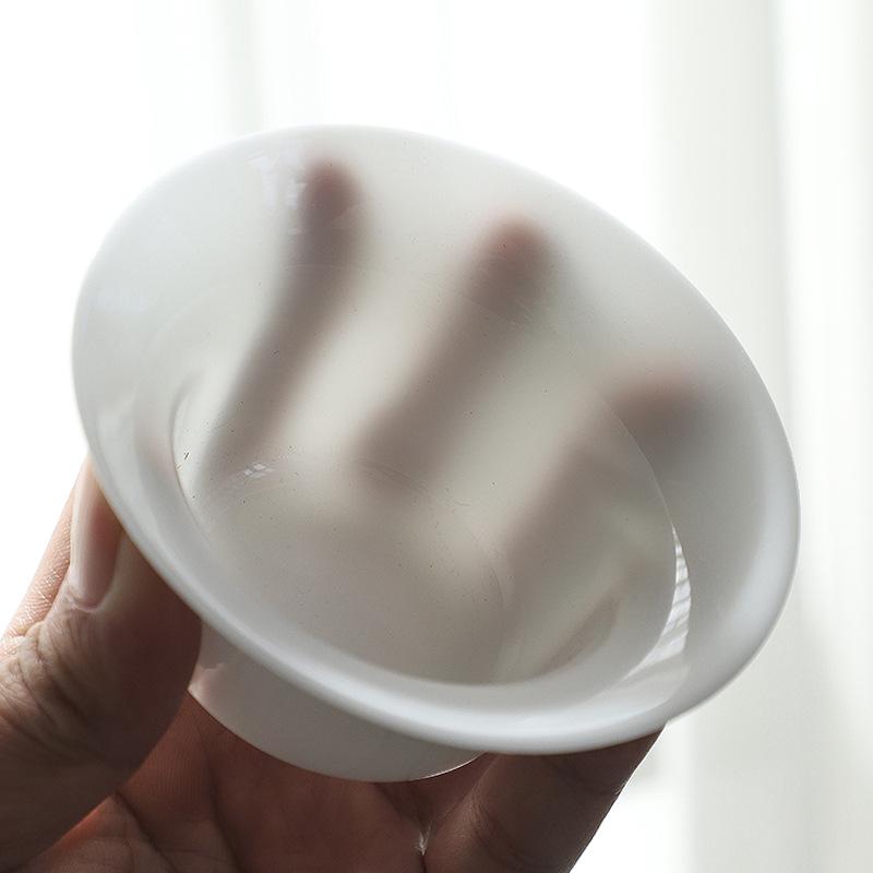 Ceramic Suet Jade Ice Seed Jade Porcelain Kung Fu Tea Set Business Festival High-end Gifts