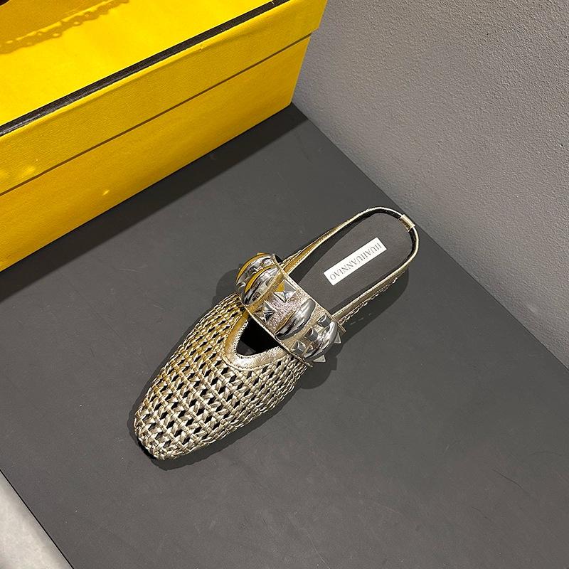 

Женские сандалии Мэри Джейн серебристого цвета на танкетке, с дышащим сетчатым верхом, увеличивающим внутреннюю высоту, и полым плетеным верхом, новинка лета 2025 года 40