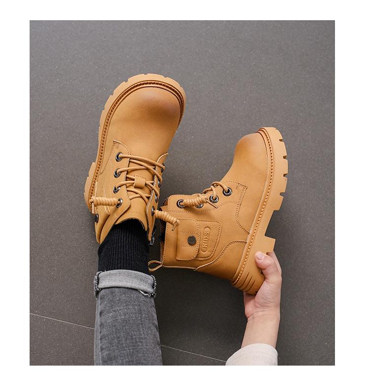 2025 Autumn/Winter New Martin Boots - Boys' & Girls' Fleece-lined Soft Sole Cotton Boots, British Style