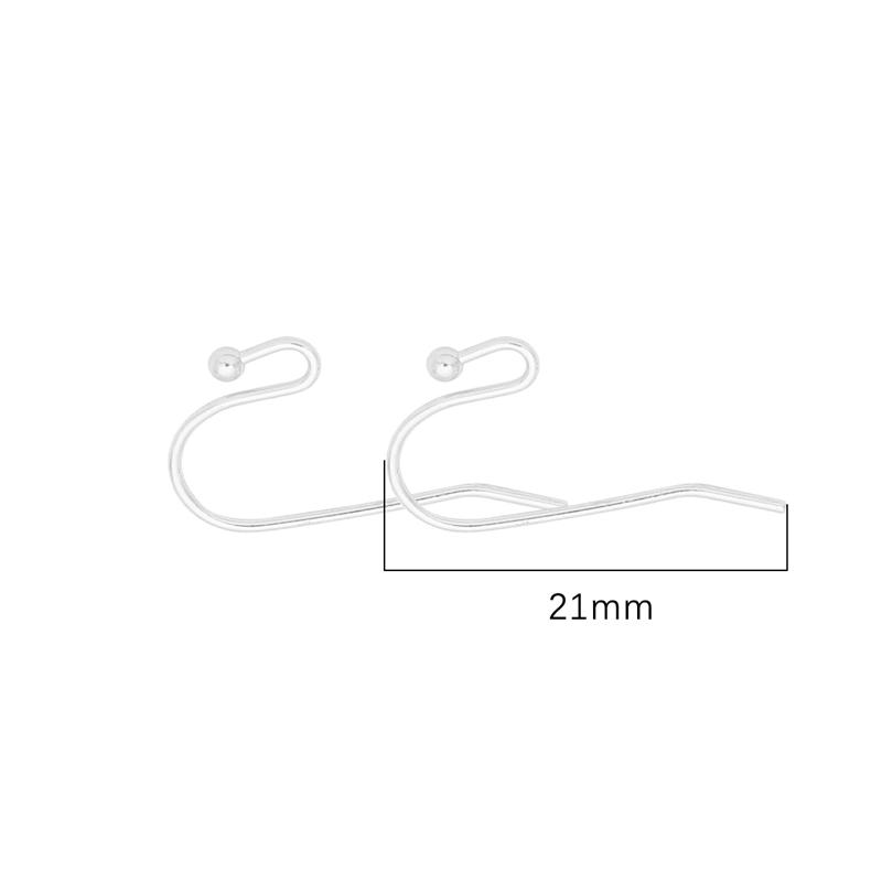 20Pcs Copper Hook Charm Jewelry Findings for DIY Earring Jewelry Craft Making
