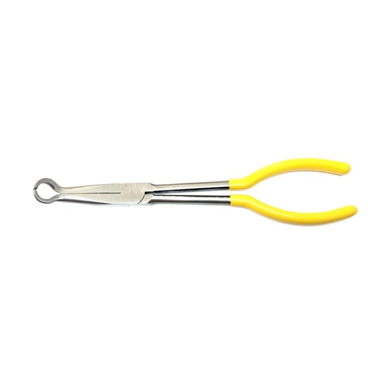 Long Reach Hose Grip Pliers 11Inches Long Nose Pliers Hose Gripper Pliers Spark Plug Boot Removal Pliers Serrated Jaw