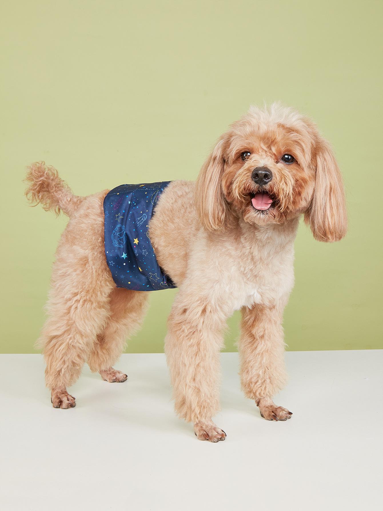 

Стильный клетчатый подгузник для собак и впитывающая прокладка для собак мужского пола Extra Small