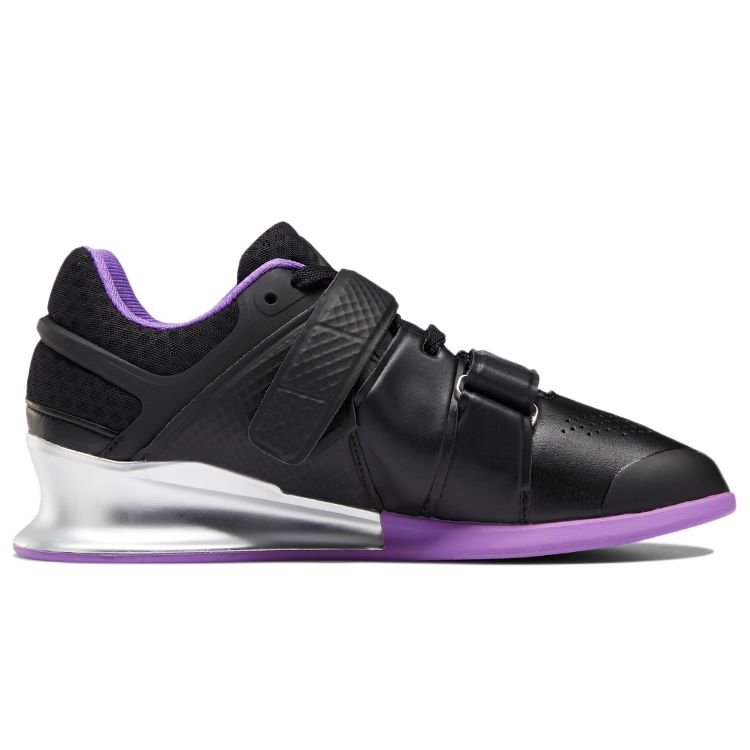 Reebok Legacy Lifter Komfortable Slitesterke Lavskårede Vektløftingssko Damesko Svart Lilla DV6231
