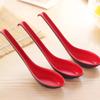 Imitation Porcelain Long Handled Plastic Soup Spoon, Restaurant Small Spoon
