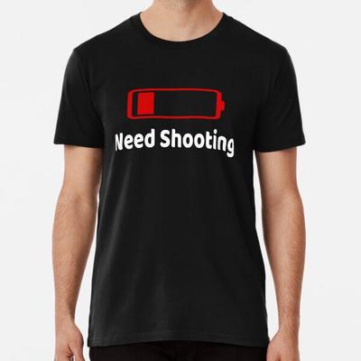 Niedriger Batteriestand Muss Schießen T-Shirt Aktivitäten T-Shirt S-5XL Bestes T-Shirt