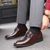 Increased 6 Cm Men Formal Shoes Hidden Heel Men's Wedding Oxfords Heighten Tall Male Dress Leather Footwear 2024