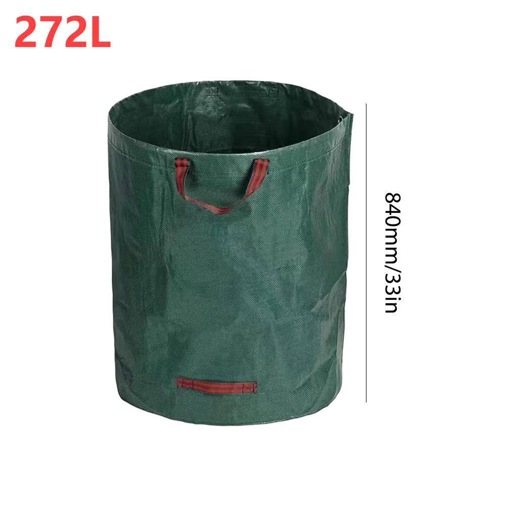 60-500L Reusable Garden Bag Large Capacity Leaf Sack Light Trash Can Foldable Bag Garden Garbage Waste Container Storage Bags