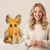 DOWMOO Vintage Patchwork Ghost Lamp Soft Warm Glow Fabric Stitched Decor for Cozy Room