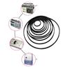 5PCS 5mm Flat Belts Folded Rubber Belt 47-150mm for Recorders CDROM Video Machines  DVDs Drive