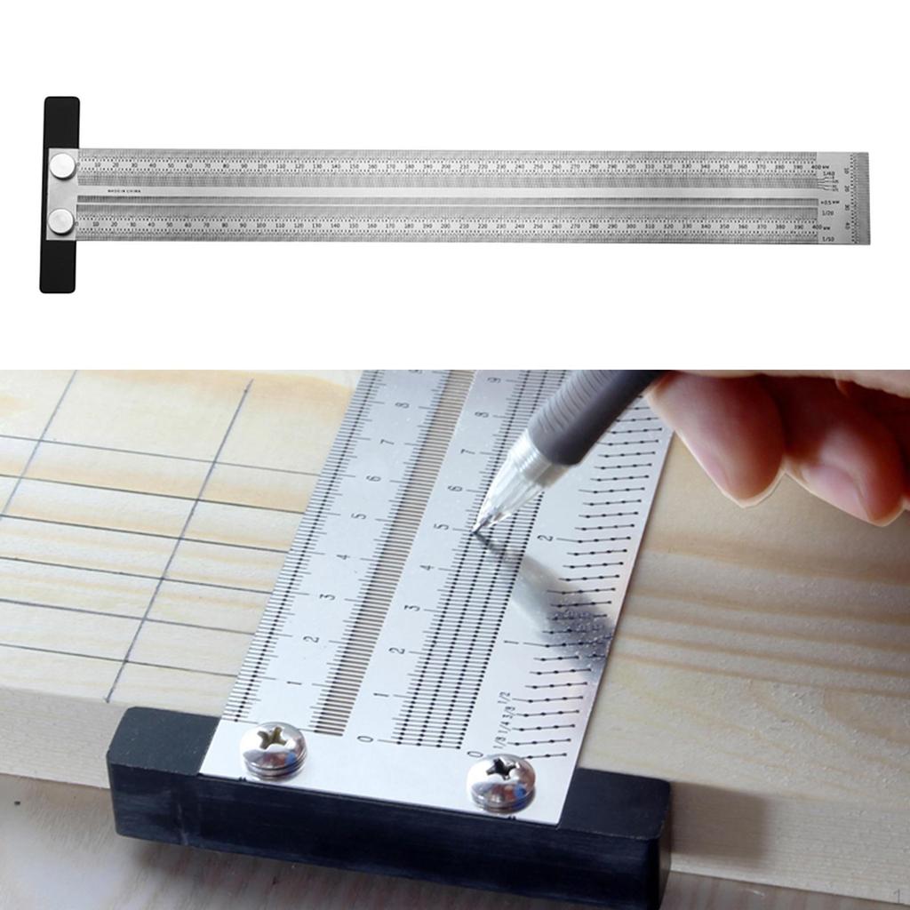 Hole Scale Ruler Woodworking Scribing Carpenter