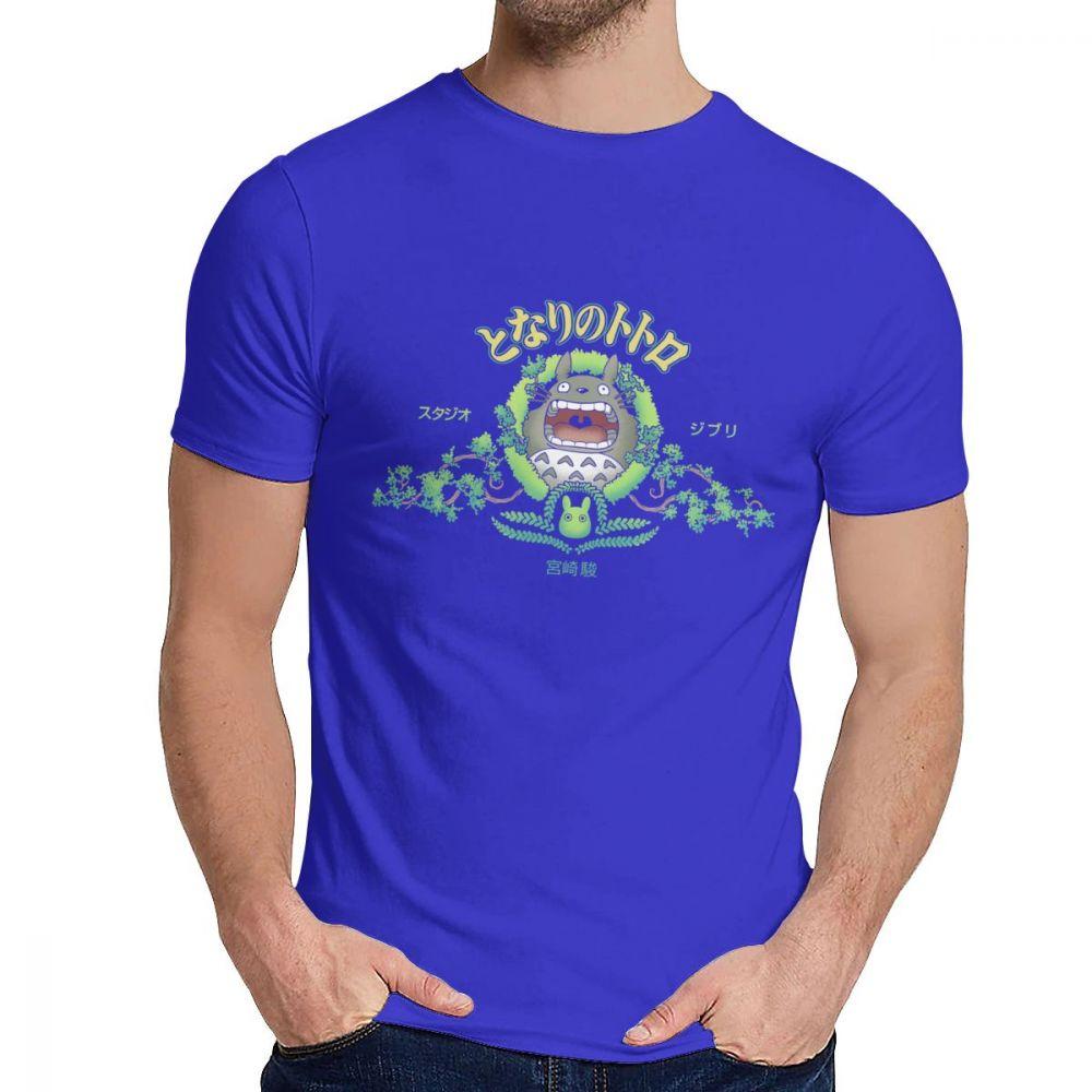 Ghibli Miyazaki Hayao My Neighbor Totoro Studios 100 Cotton Streetwear Crewneck Cartoon Design T Shirt L
