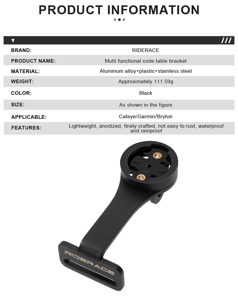 Suport pentru computer de bicicletă, ghidon pentru cameră, suport pentru cronometru și vitezometru pentru ciclism rutier, pentru Garmin Edge Bryton CatEye