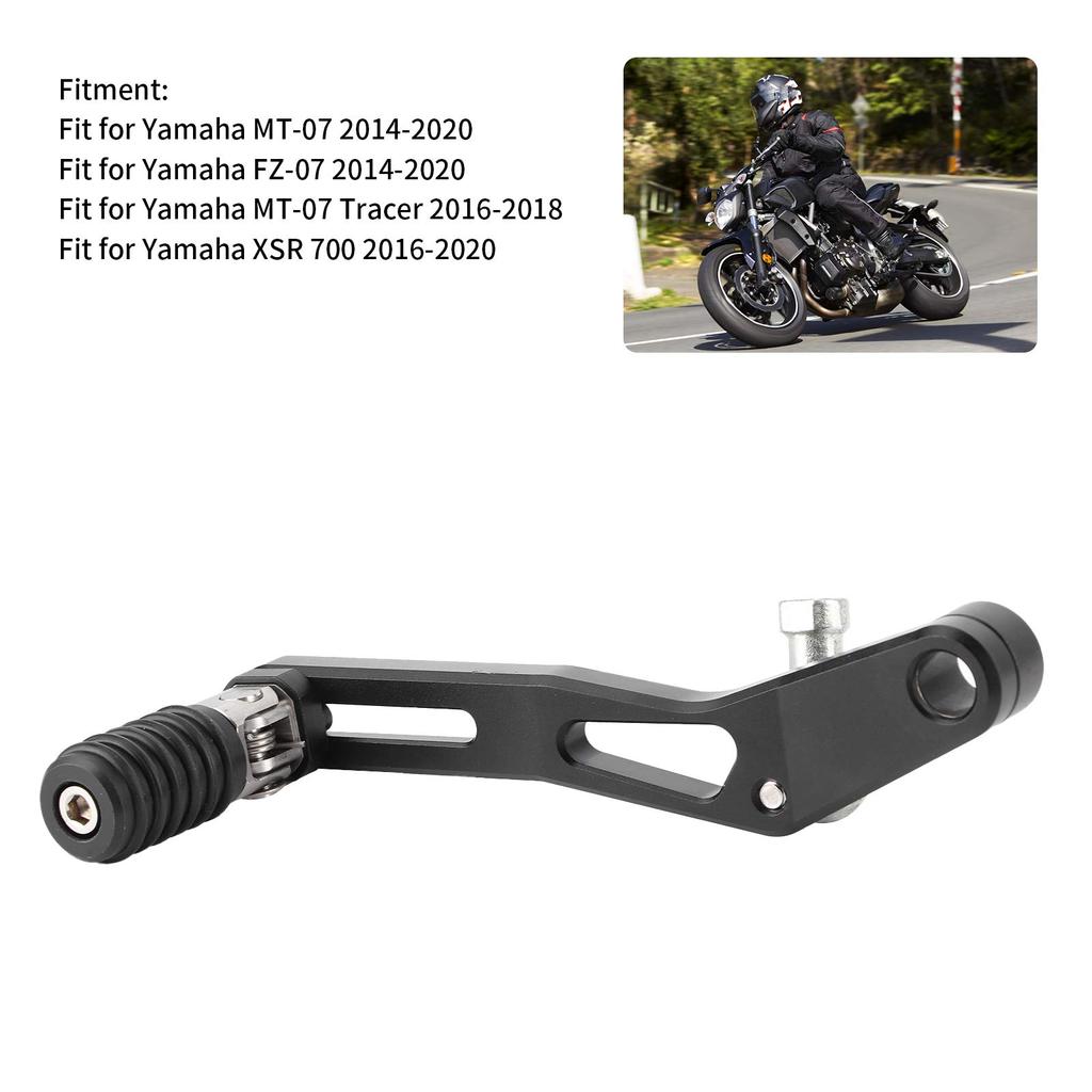 Akozon Motorcycle Gear Shift Lever/Pedal Adjustable Gear Shifter for Yamaha MT-07/FZ-07/MT-07 Tracer/XSR700