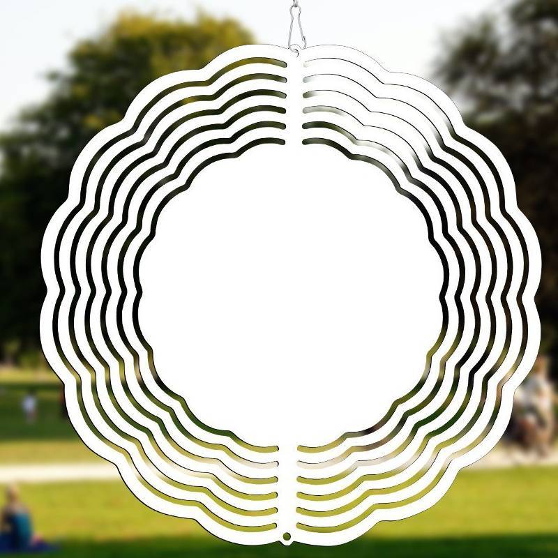 Aluminum Diy Heat Transfer 3d Wind Chime Hanging Ornament For Home Decor And Gift