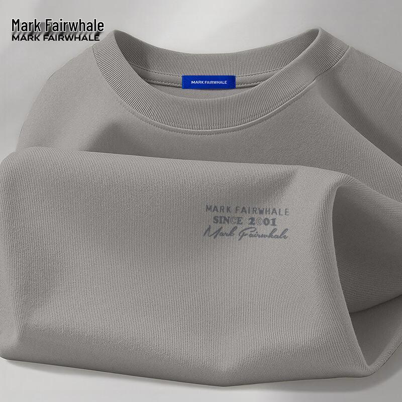 MARK FAIRWHALE Men's Heavyweight Cotton Long-Sleeve T-Shirt