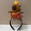 Lustiges Haarband Cartoon Capybara Haarband Pony-Clip Haarreif für Bühnen-Make-up Party Kostüm Stirnband