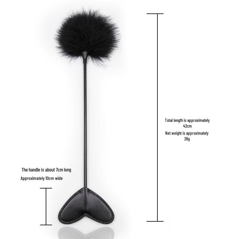 Double-Sided Feather Teasing Stick for Sensual Play and SM Training