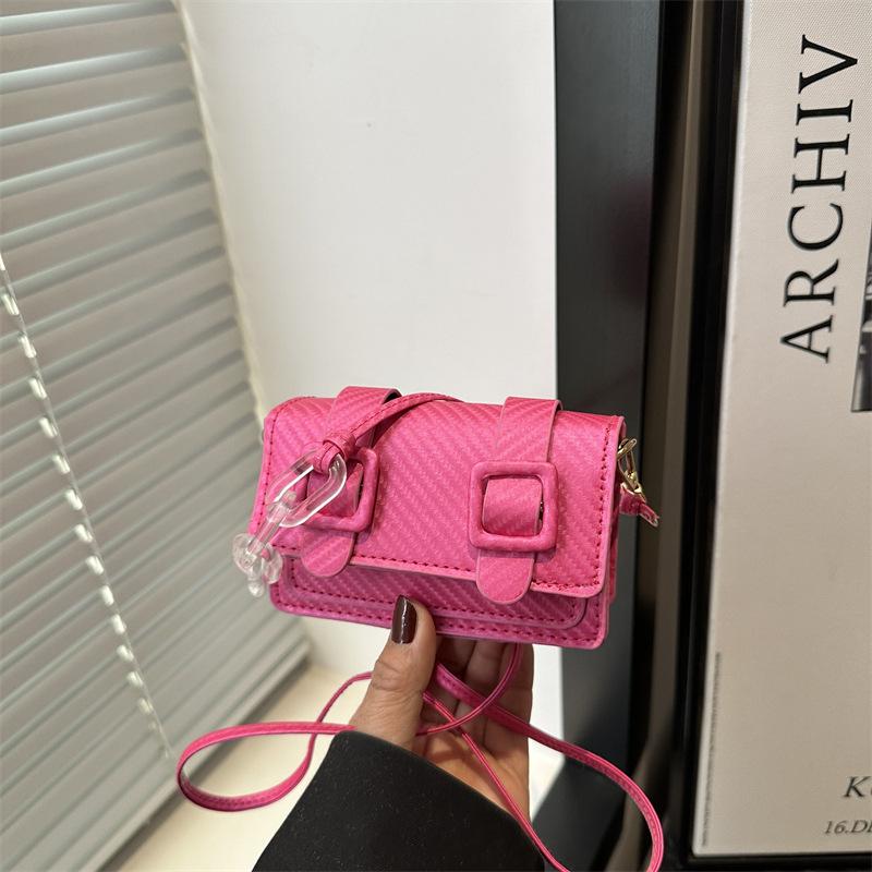 

Trend fashion mini square bag summer exquisite high-end texture temperament shoulder messenger bag women s bag роза розовый