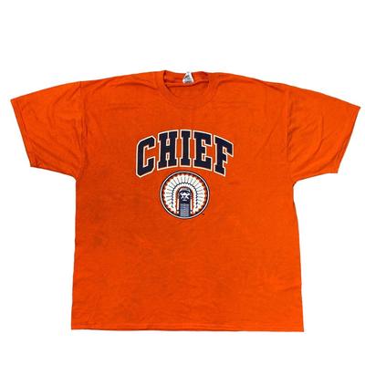 Jerzees Tişört University Of Illinois Fighting Illini Şef 90'lar Turuncu Erkek