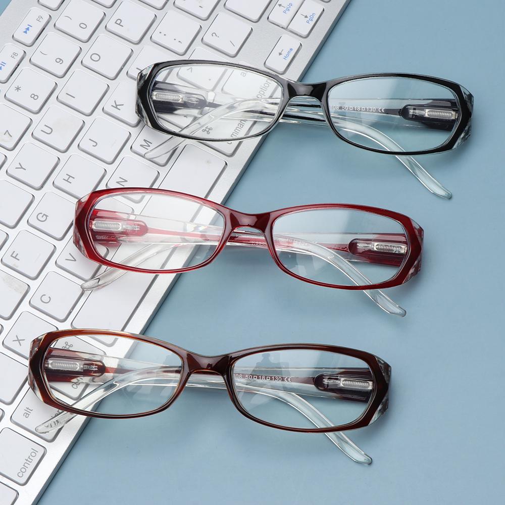 1pc Anti-Blue Light Reading Glasses Urltra-Light Eye Protection Women Men Flowers Elegant Eyeglasses Diopter +100~+400