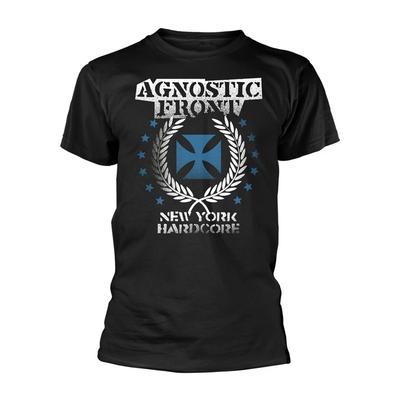 Agnostic Front Croce di Ferro Blu T-shirt Ufficiale Uomo Unisex