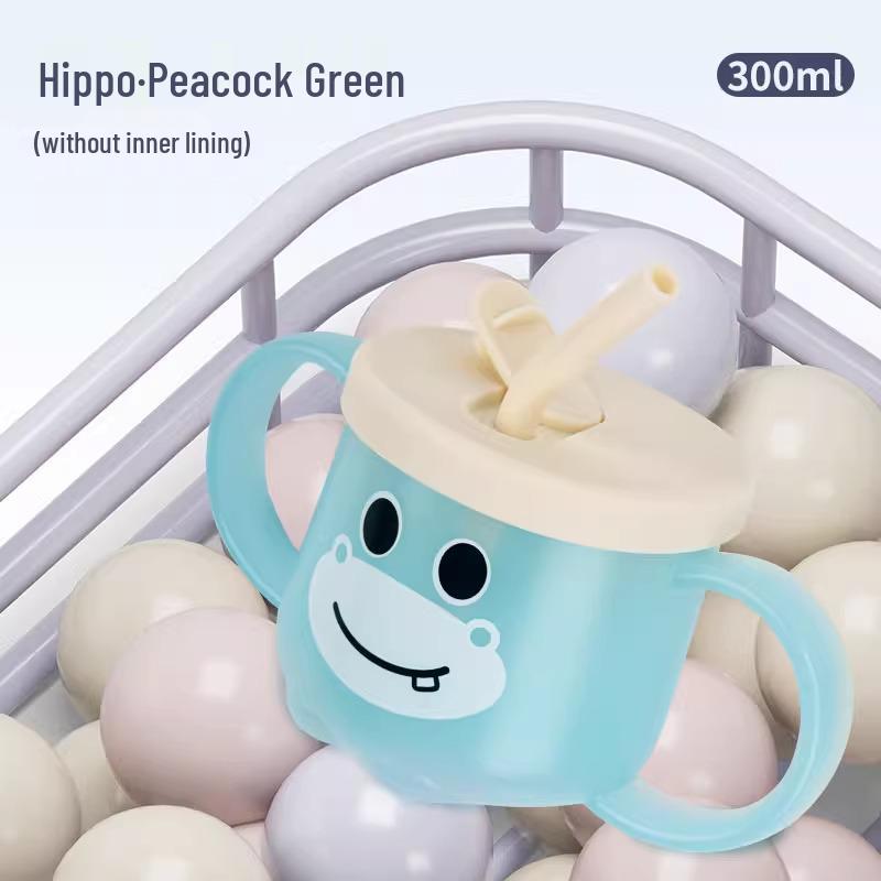 

Детская чашка-непроливайка из нержавеющей стали, чувствительная к температуре, с трубочкой и защитой от проливания 250ml