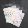 Wedding Birthday Party 100pcs/pack Thanks Candy Cookie Bags Self-adhesive Biscuit Packaging Gift Bag KTY