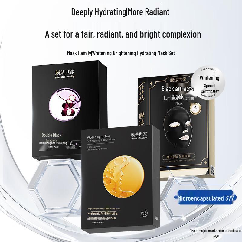 Mask Family 377 Niacinamide Brightening & Hydrating Facial Mask