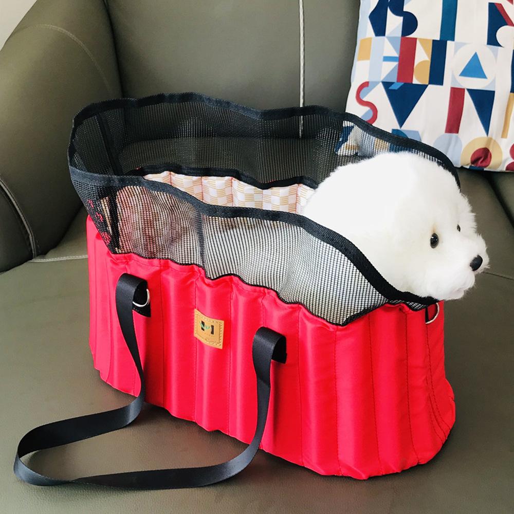 Pet Bag Portable and Fashionable Single Shoulder Handbag Car Mounted Pet Travel Supplies Dog Accessories