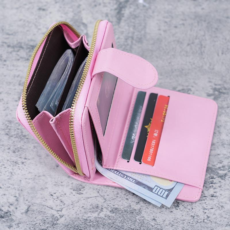 2023 Women's Retro Wax Leather Coin Purse - Small Cross-Border Wallet with Buckle
