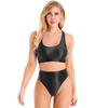Damski strój kąpielowy bikini Jednokolorowe damskie dwuczęściowe bikini Strój kąpielowy Stroje kąpielowe Kostiumy kąpielowe Kostium kąpielowy