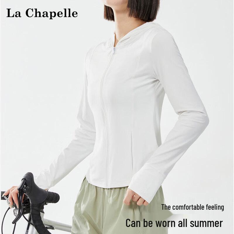 La Chapelle Women's Slim-Fit Hooded Cooling Sun Protection Jacket