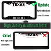 2Pcs The Horrors Persist But So Do I Aluminum Alloy License Plate Holder,Black Funny Goth License Plate Frames With Screw Cap