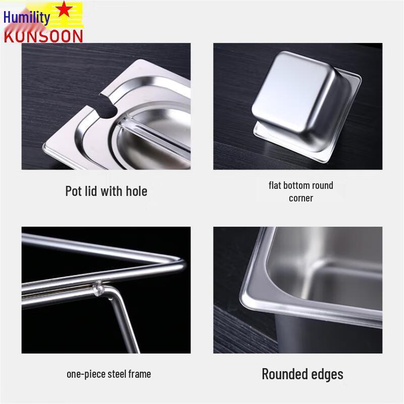 Stainless Steel Food Display Pan with Lid