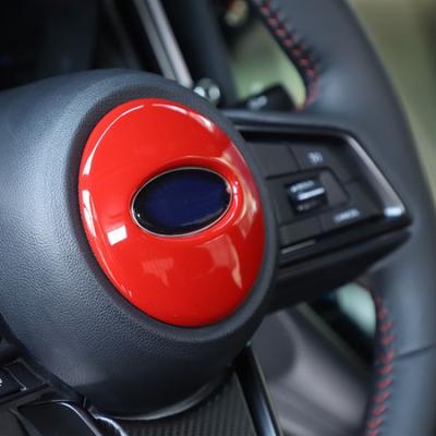 Cache Bouton de Volant Rouge ABS Garniture Pour Subaru WRX -23